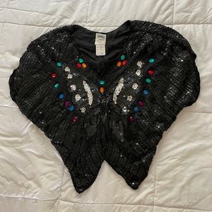 VINTAGE butterfly top